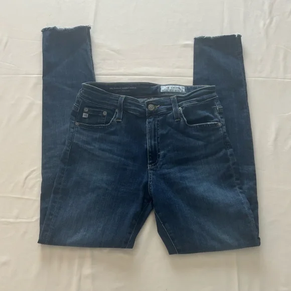 AG The Farrah High Waist Ankle Skinny Jeans (Mastic) - Picture 2 of 6